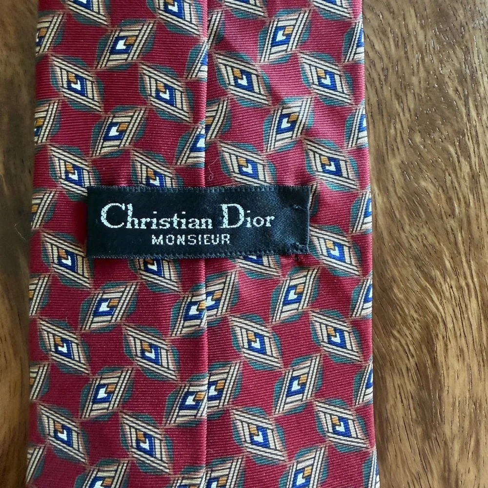 Vintage Christian Dior‎ Men’s Monsieur Necktie 100% Silk